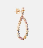 Suzanne Kalan - 18kt rose gold drop earrings with sapphires