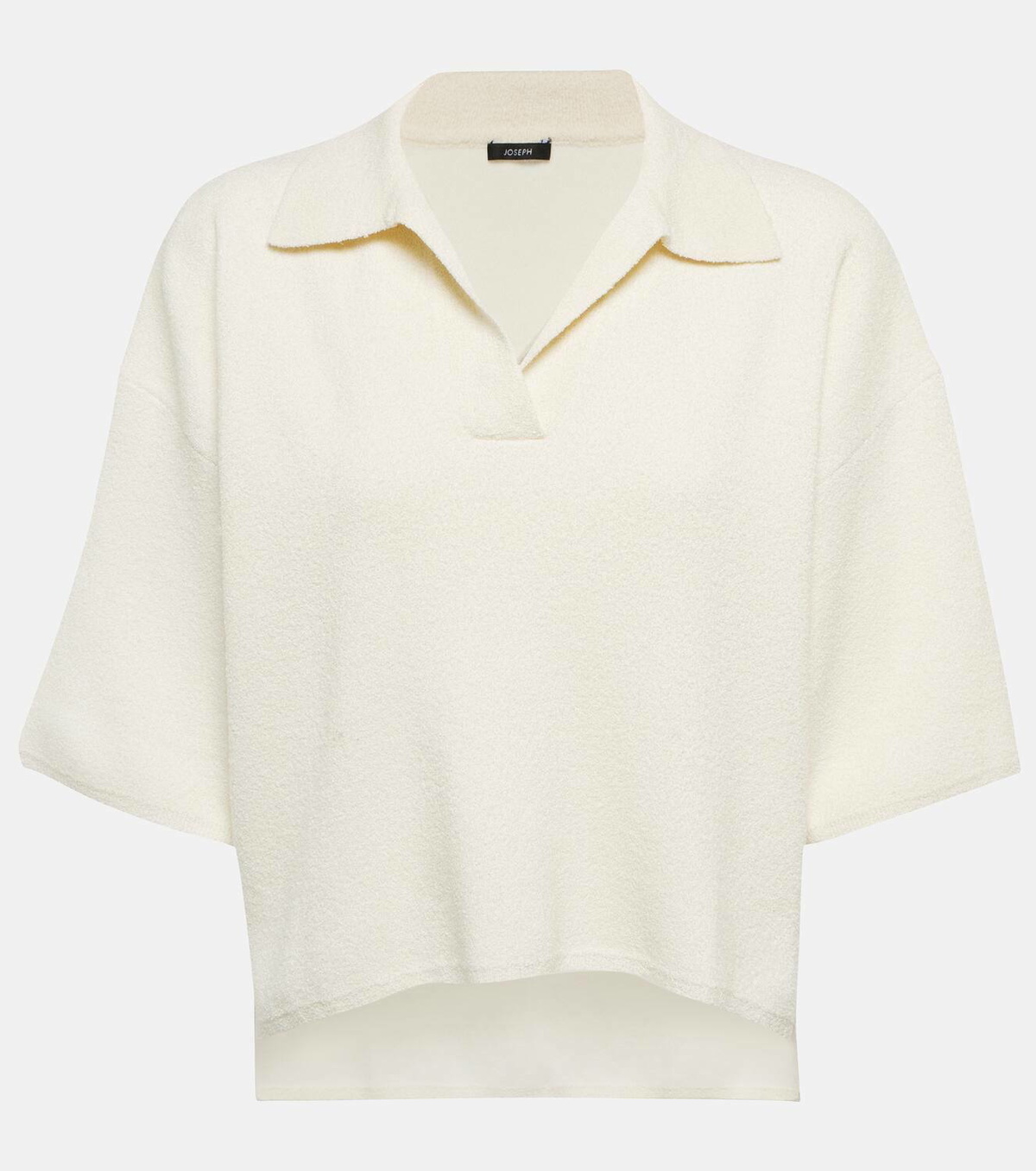 Joseph Silk-blend toweling polo shirt