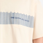 Nanamica Men's OOAL Graphic Pocket T-Shirt in Ivory