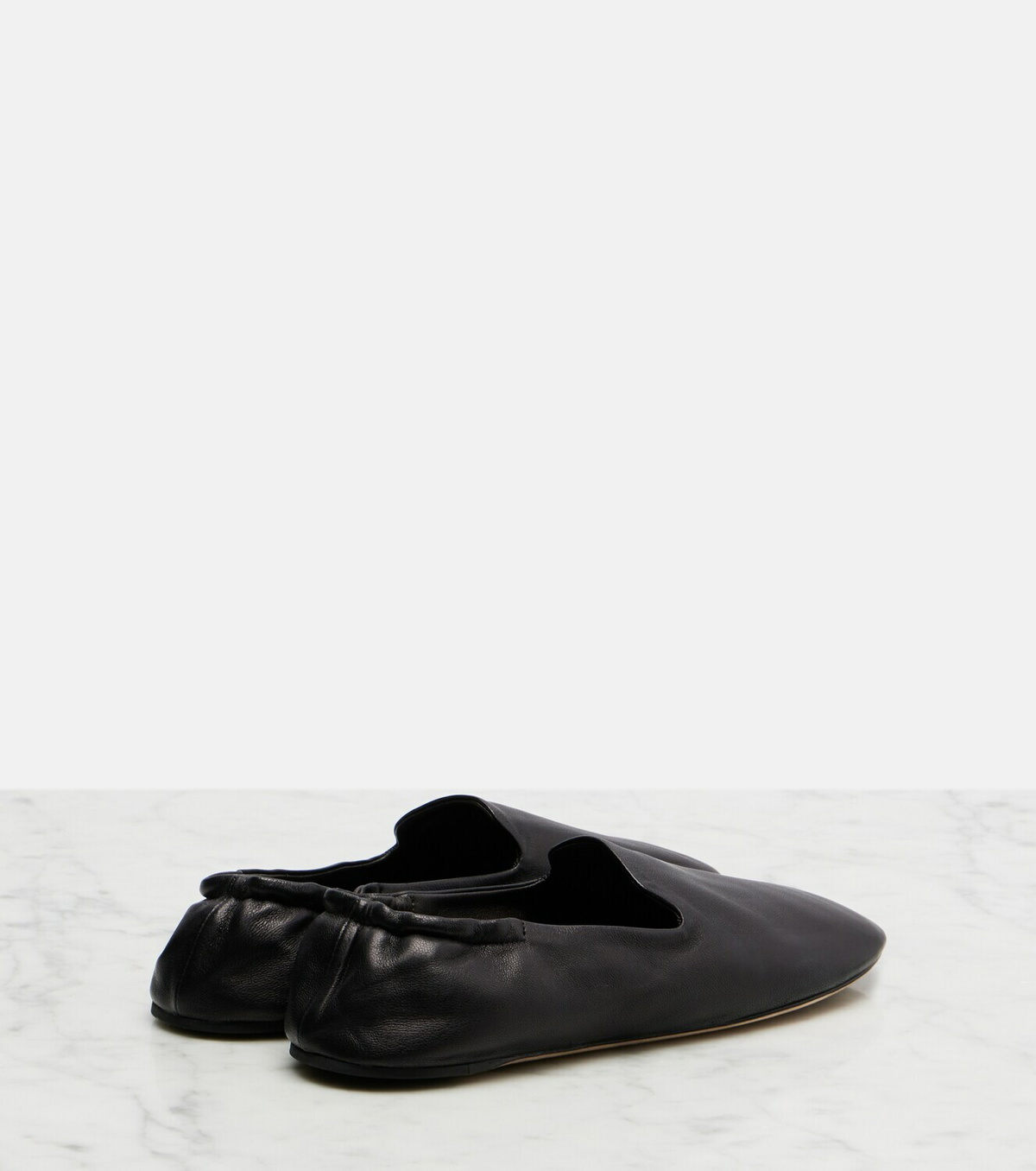 The Row Casa leather slippers