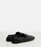 The Row Casa leather slippers