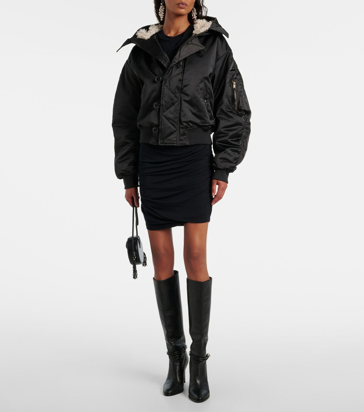 Marant Etoile Elisa hooded bomber jacket