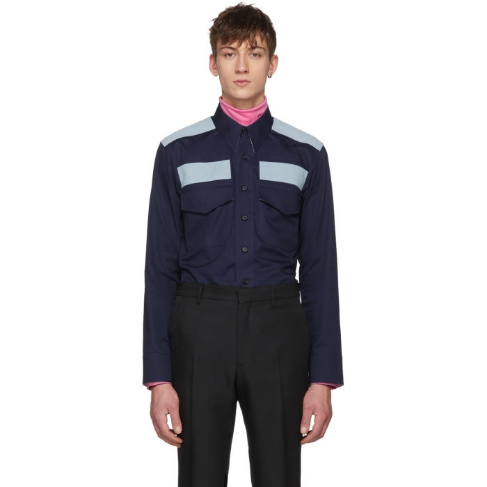 Photo: Calvin Klein 205W39NYC Navy Workwear Pocket Shirt