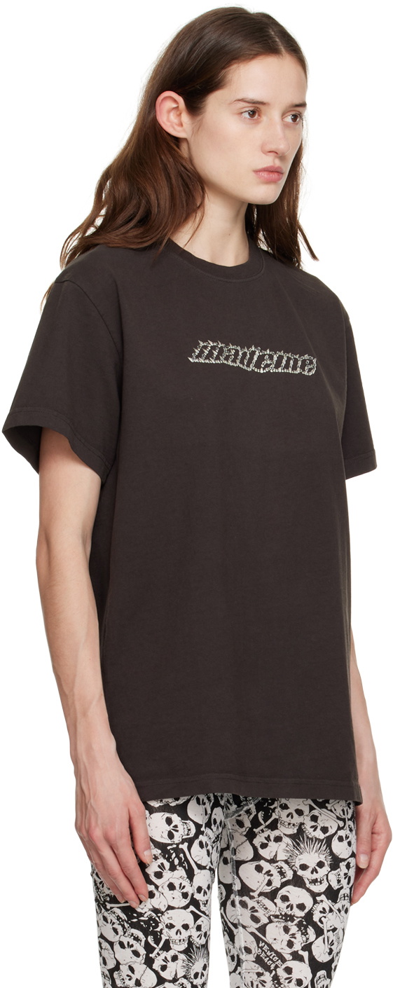 MadeMe SSENSE Exclusive Gray Spike T-Shirt