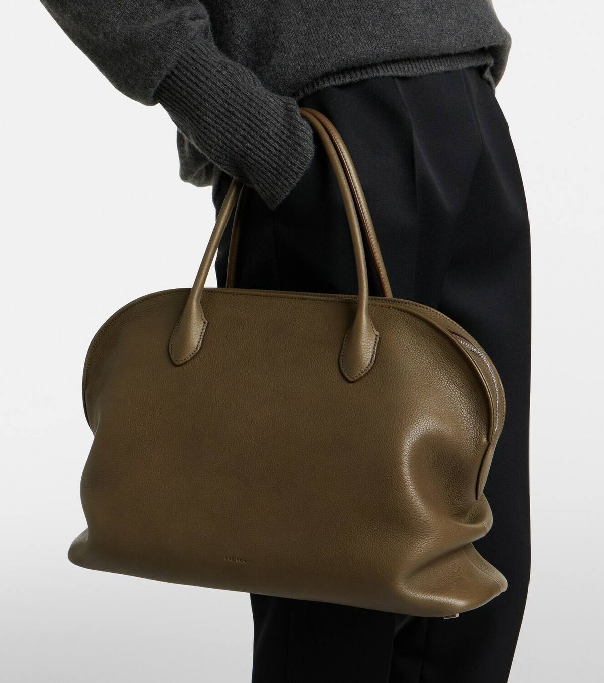 The Row Agnes 15 leather tote bag