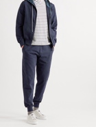 CANALI - Tapered Stretch-Cotton Jersey Sweatpants - Blue - IT 46