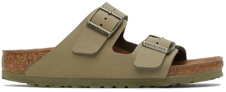 Photo: Birkenstock Green Vegan Leather Arizona Sandals