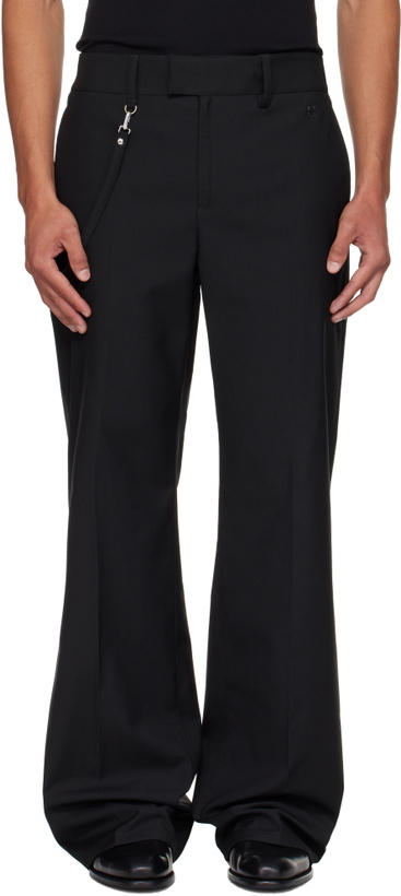 Photo: Courrèges Black Light Twill Bootcut Trousers