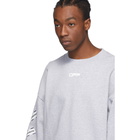 Off-White Grey Airport Tape Sweatshirt