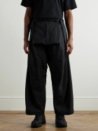 ACRONYM - P30BL Wide-Leg Belted Layered Encapsulated Nylon Cargo Trousers - Black