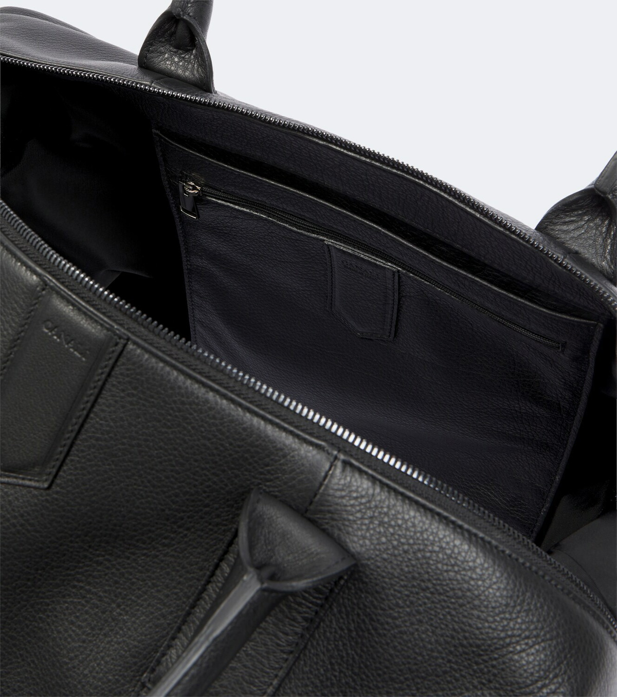Canali Leather duffel bag