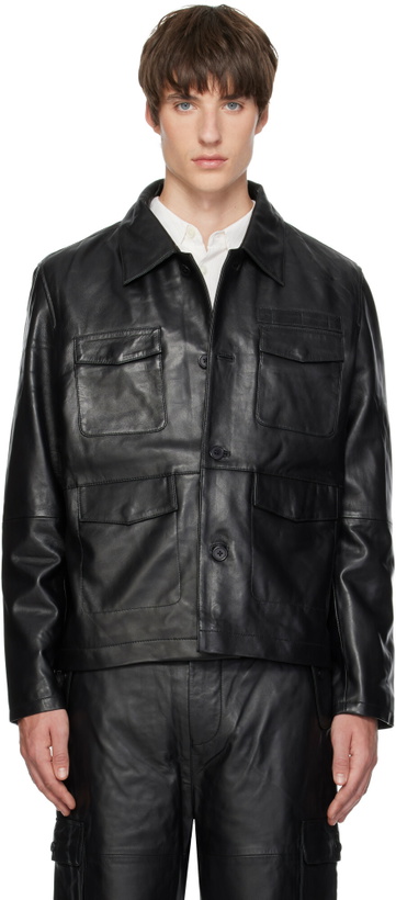 Photo: Deadwood Black Gobi Leather Jacket