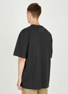 Four Stitch Oversized T-Shirt in Black