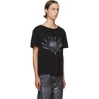 Maison Margiela Black Flower Print T-Shirt