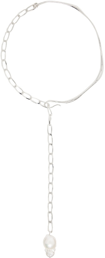 Photo: FARIS Silver Baroque Collar Necklace