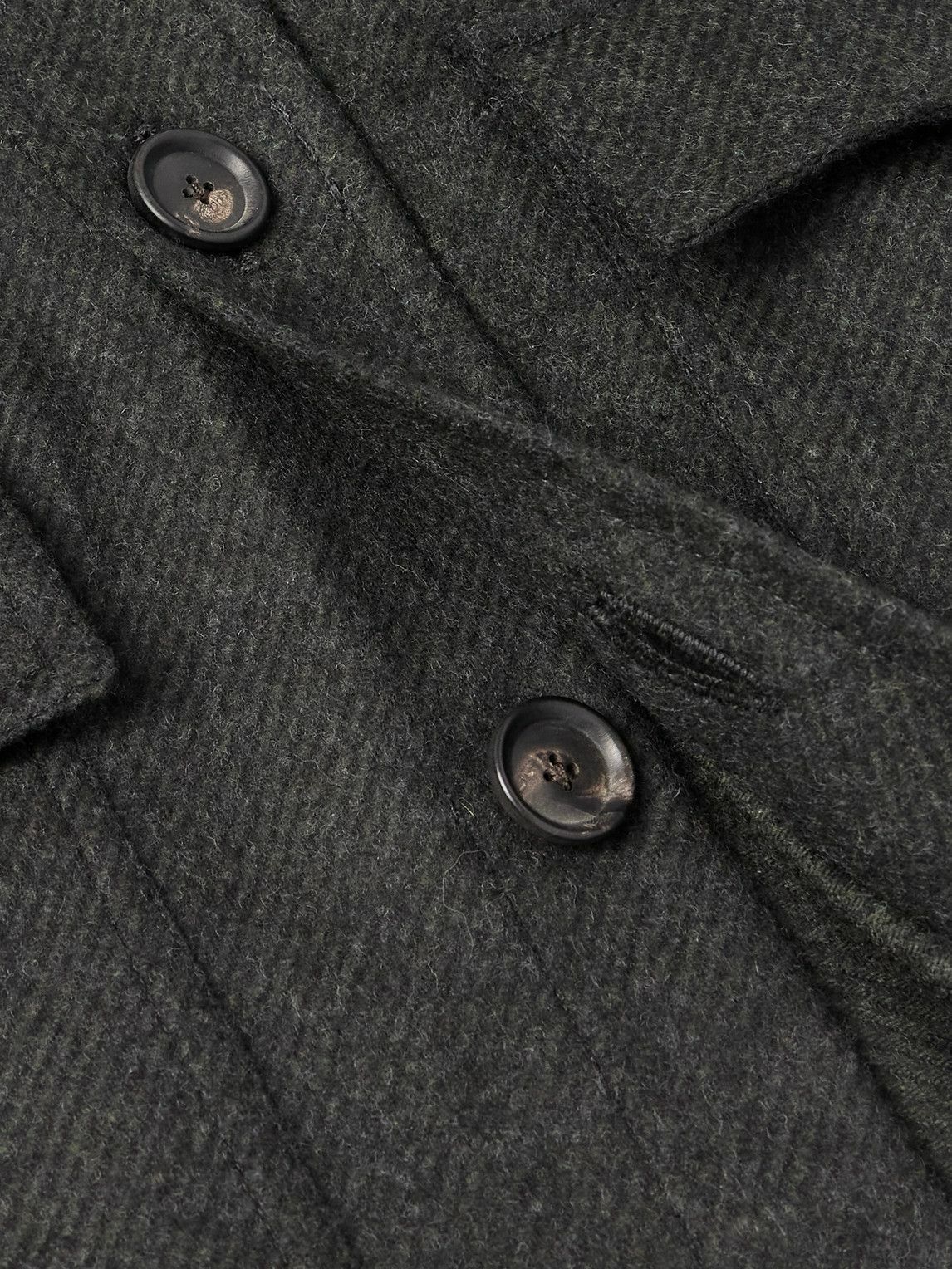 De Petrillo - Wool and Cashmere-Blend Overshirt - Green