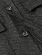 De Petrillo - Wool and Cashmere-Blend Overshirt - Green