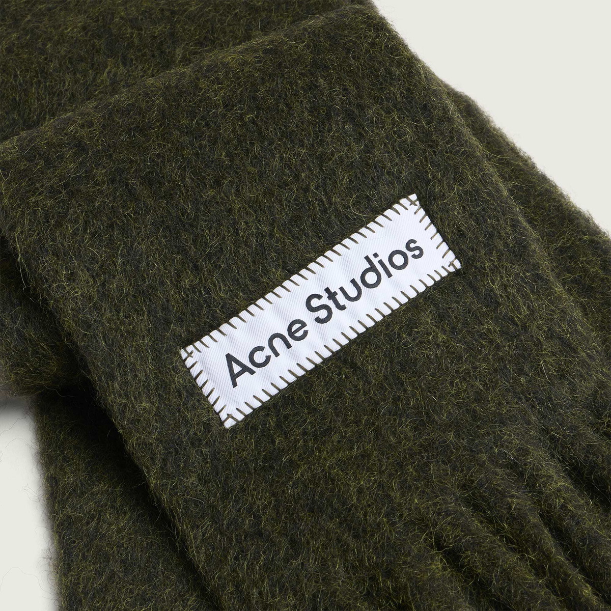 Acne Studios Men's Vally Skinny Scarf in Forest Green