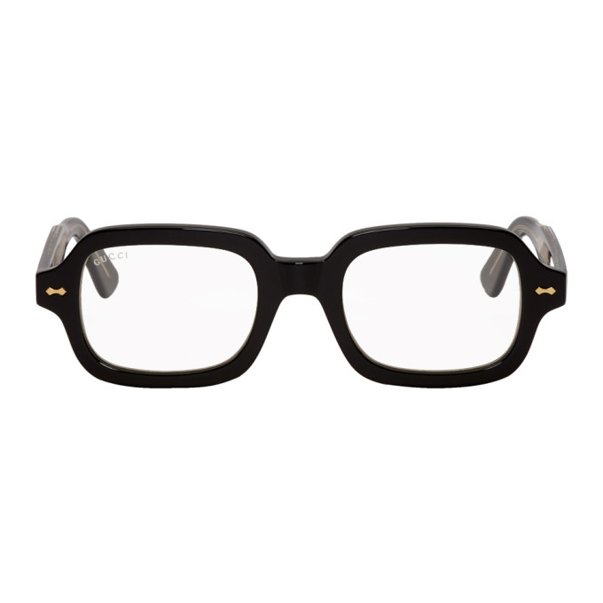 Photo: Gucci Black Rectangular Glasses