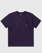 Needles S/S Crew Neck Tee   Poly Jersey Purple Shortsleeves