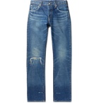 visvim - Social Sculpture 16 Damaged-25 Distressed Denim Jeans - Blue