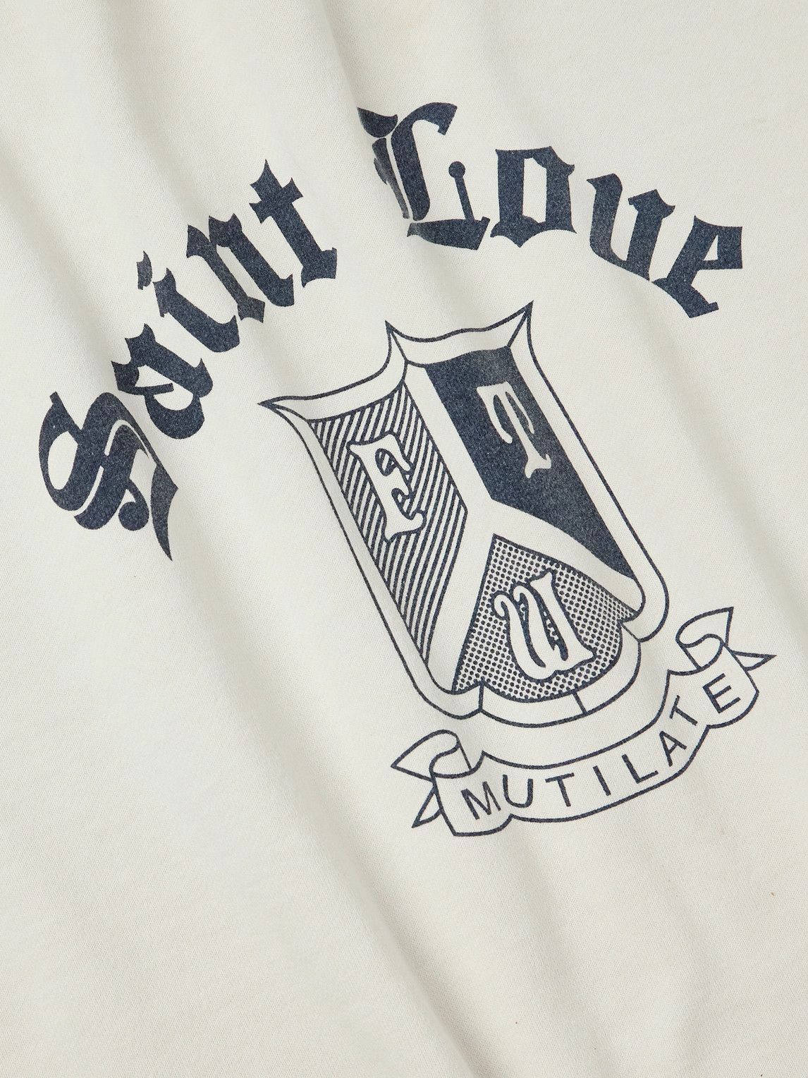 SAINT MXXXXXX - Logo-Print Cotton-Jersey Sweatshirt - White