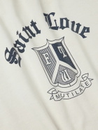 SAINT MXXXXXX - Logo-Print Cotton-Jersey Sweatshirt - White