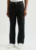 True Religion Straight-leg Twill Cargo Trousers Black