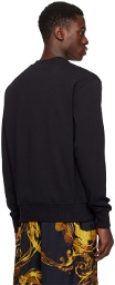Versace Jeans Couture Black Watercolor Couture Sweatshirt