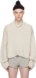 Magliano Beige Shawl Sweater