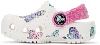 Crocs Baby White Classic Butterfly Clogs