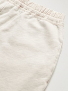 Fear of God - Wide-Leg Shell-Trimmed Cotton-Jersey Drawstring Shorts - Neutrals