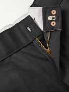 TORY VAN THOMPSON - Throwing Fits 3M Classic Straight-Leg Logo-Appliquéd Twill Trousers - Black