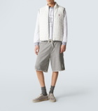 Brunello Cucinelli Printed cotton and linen sweatshirt