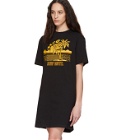 McQ Alexander McQueen Black Surfer Motel T-Shirt Dress