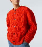 Bottega Veneta Cable-knit wool cardigan