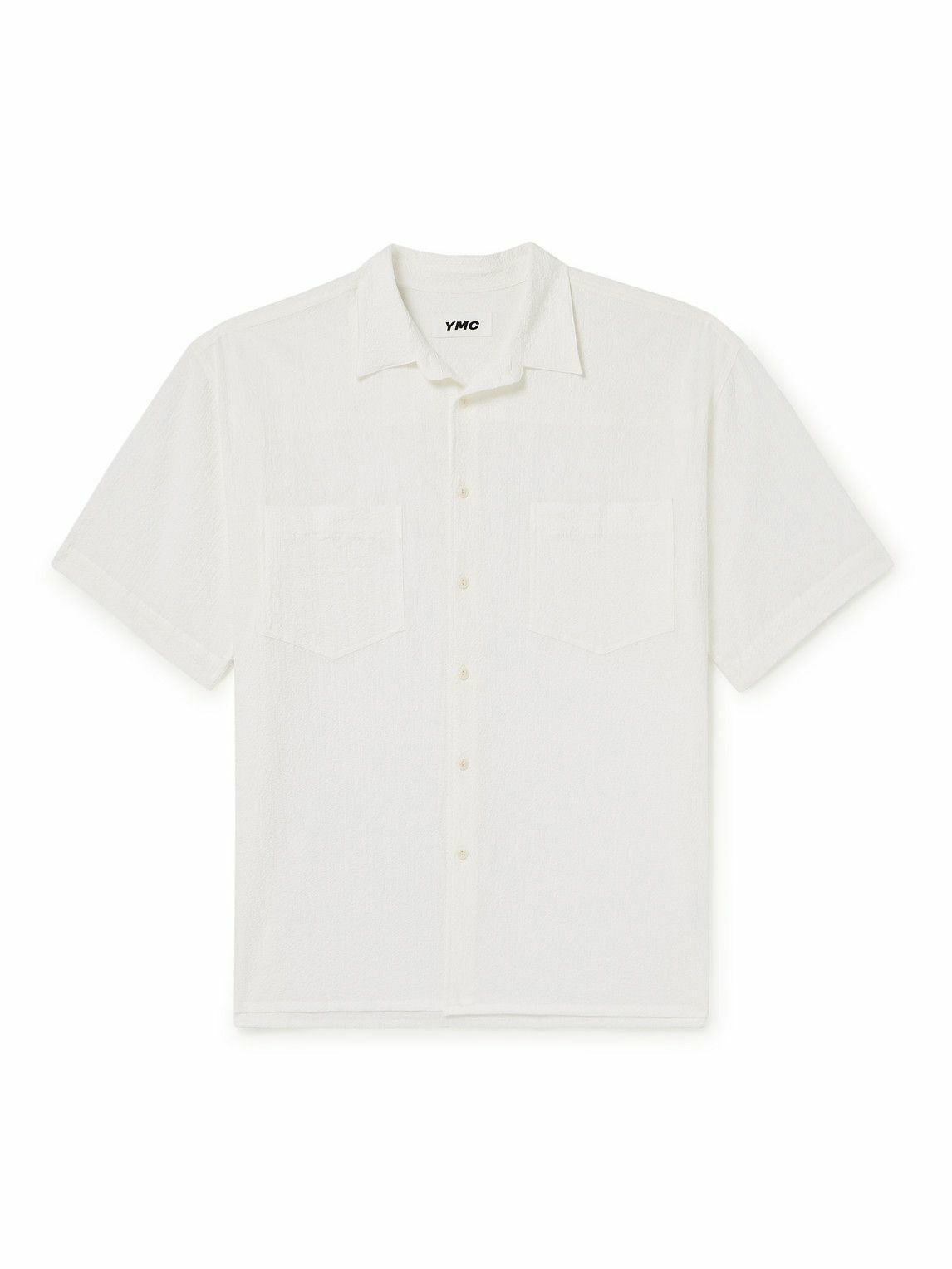 Photo: YMC - Mitchum Stretch-Cotton Seersucker Shirt - White