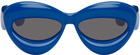 LOEWE Blue Inflated Cat-Eye Sunglasses