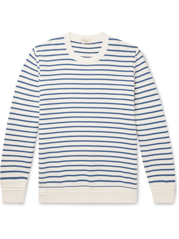 Photo: ALTEA - Striped Cotton Sweater - Blue