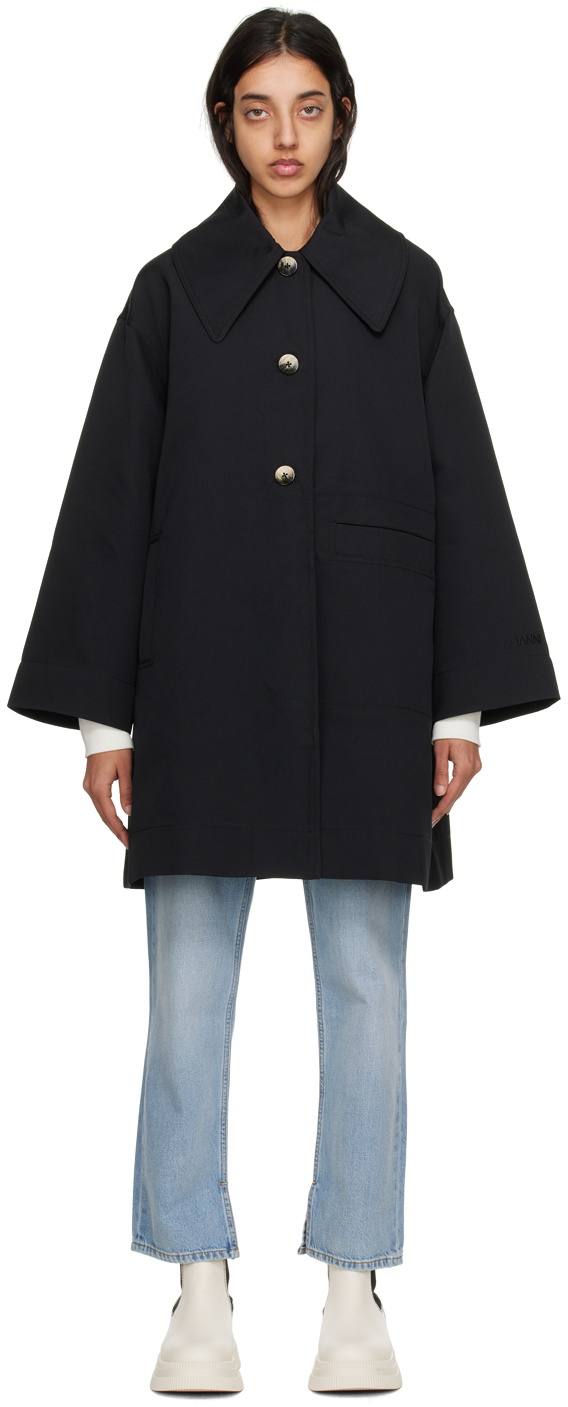 GANNI Black Oversized Jacket GANNI