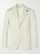 Lardini - Unstructured Cotton-Blend Satin Blazer - Neutrals