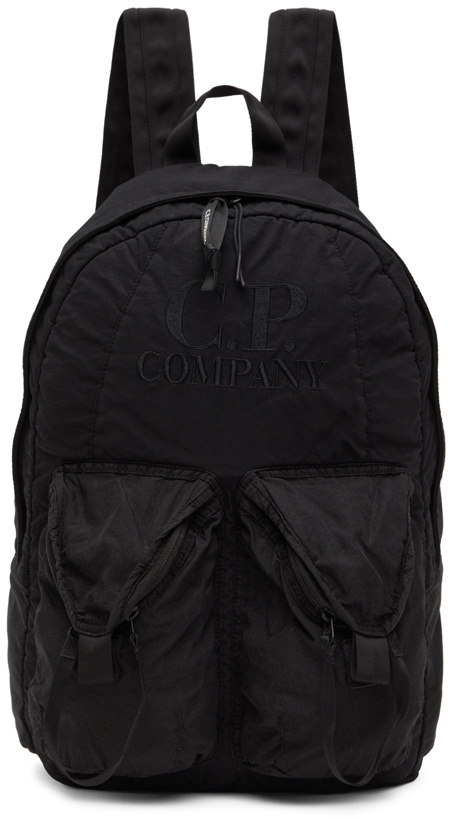 Photo: C.P. Company Black Taylon Mixed Backpack