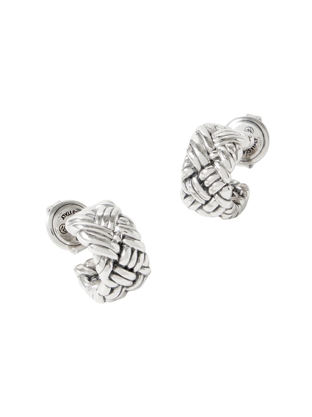Photo: Bottega Veneta - Intrecciato Small Sterling Silver Earrings