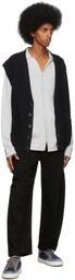 Agnona Black Vest Cardigan