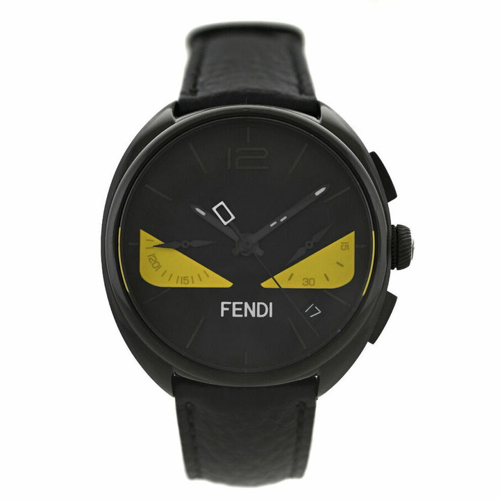 Photo: Fendi Momento Bugs Quartz Black Dial Mens Watch Momento Bugs