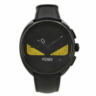 Fendi Momento Bugs Quartz Black Dial Mens Watch Momento Bugs