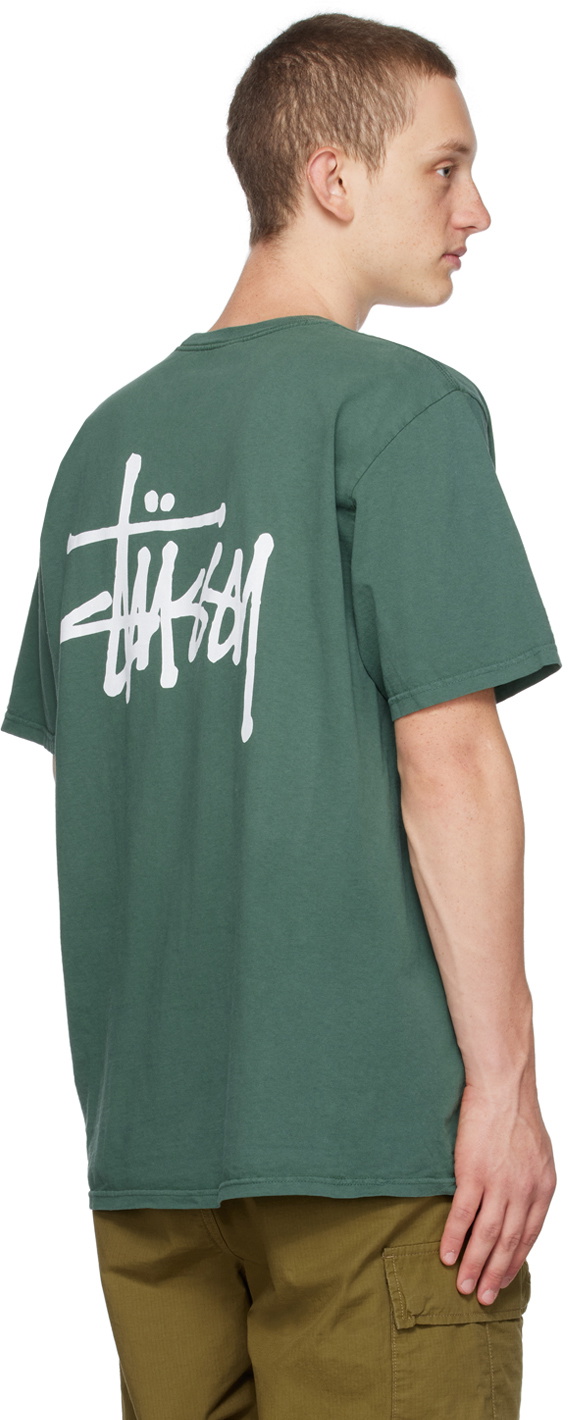 Stüssy Green PigmentDyed TShirt Stussy