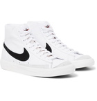 Nike - Blazer Mid '77 Suede-Trimmed Leather Sneakers - White