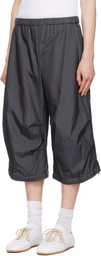 International Gallery BEAMS Gray Washed Nylon Separate Track Pants