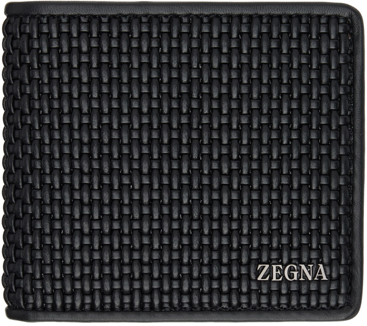 Photo: ZEGNA Black Pelletessuta Wallet